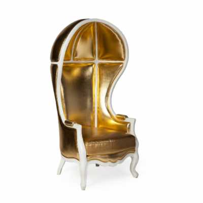 Gold confessional chair